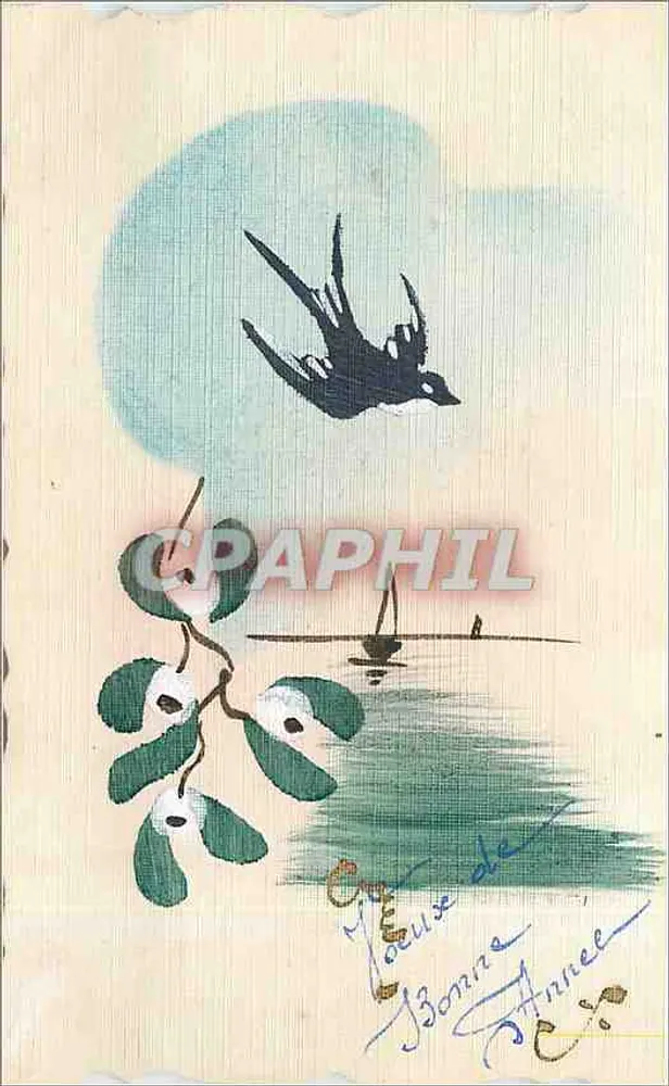 Oiseau en vol — Bonne Année — Carte postale - Recto