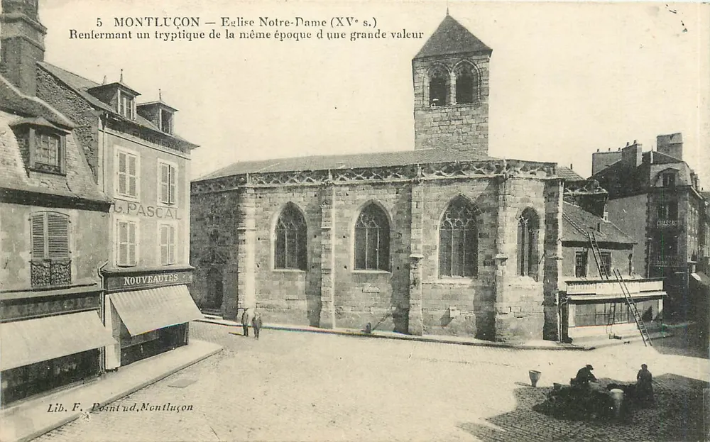 Montluçon — Kerk Notre-Dame (XVe eeuw) — Lib. F. Pointud, Montluçon - Voorkant