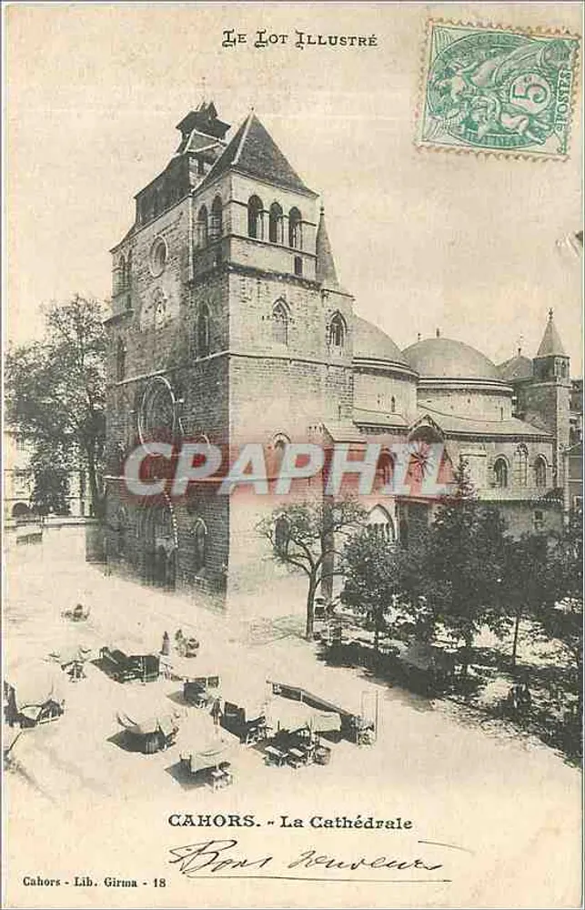 Cahors - La Cathédrale — éditeur Lib. Girma, n°18 - Recto