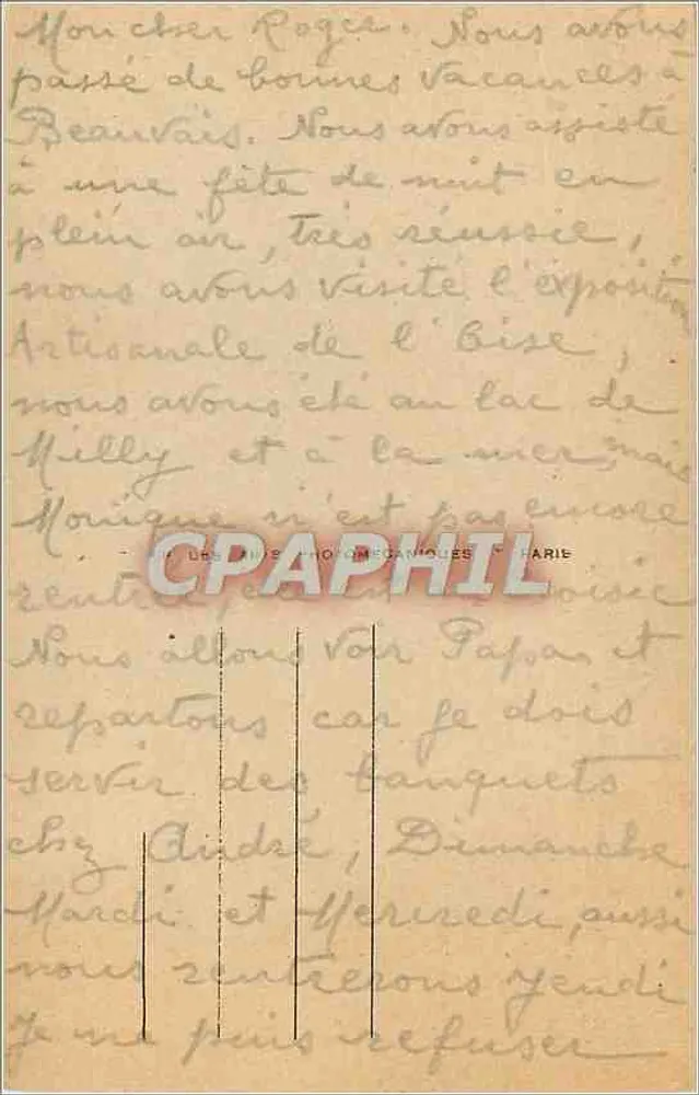 Beauvais — Estátua de Jeanne Hachette — Editor: Les Arts Photographiques, n° 256 - Verso