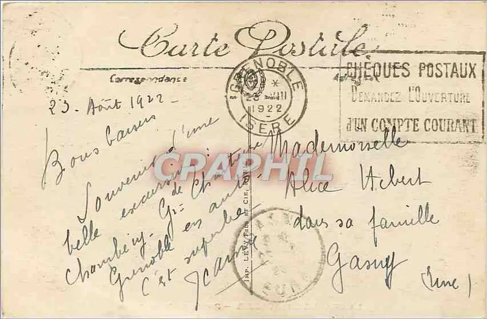 La Grande Chartreuse — Route du Désert — LL. n°45 - Verso