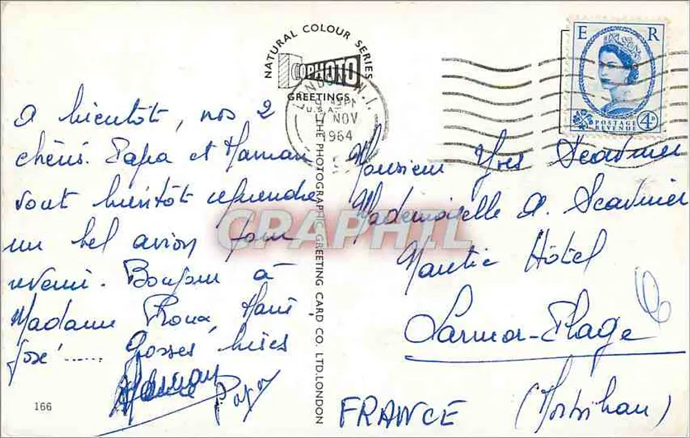 Londres — vue panoramique — The Photographic Greeting Card Co. Ltd. n°166 - Verso