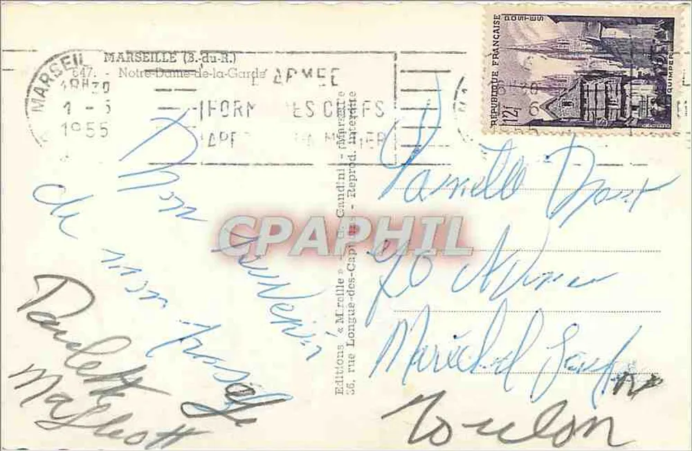 Notre-Dame-de-la-Garde — Marseille — Éditions & M. Rulle - Verso