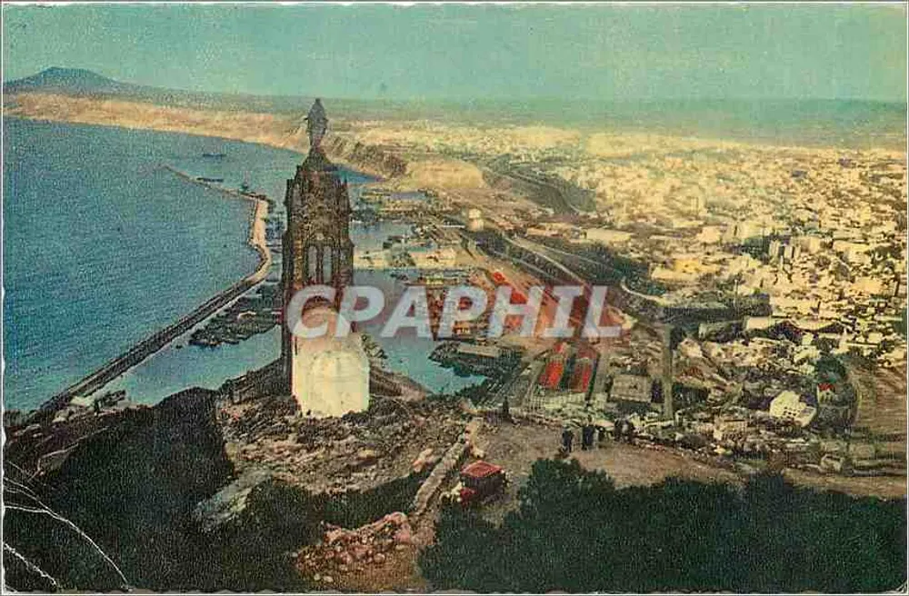 Oran — Die Kapelle Santa Cruz und der Hafen — Verlag: Post Office Press - Vorderseite
