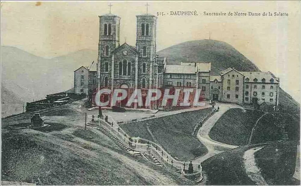 Dauphiné — Wallfahrtskirche Notre Dame de la Salette — Édition M. Boncet, Grenoble - Vorderseite