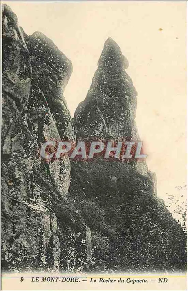 Le Mont-Dore — O Rocha do Capucino — ND — N°9 - Frente