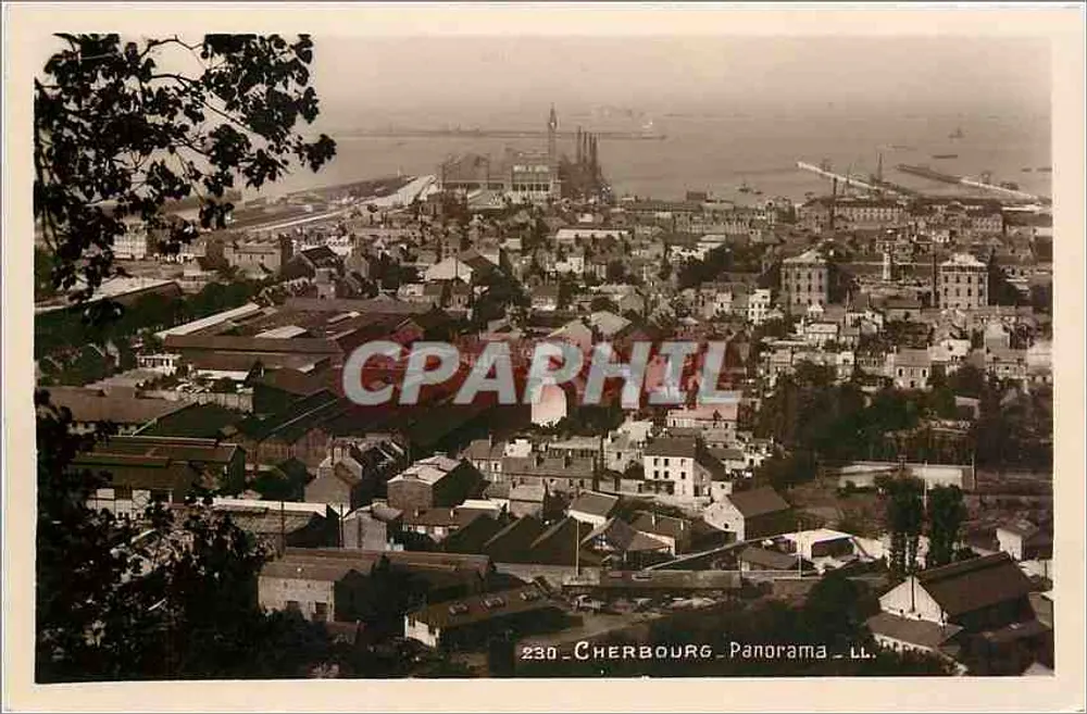 Cherbourg - Panorama — LL — n° 230 - Frente