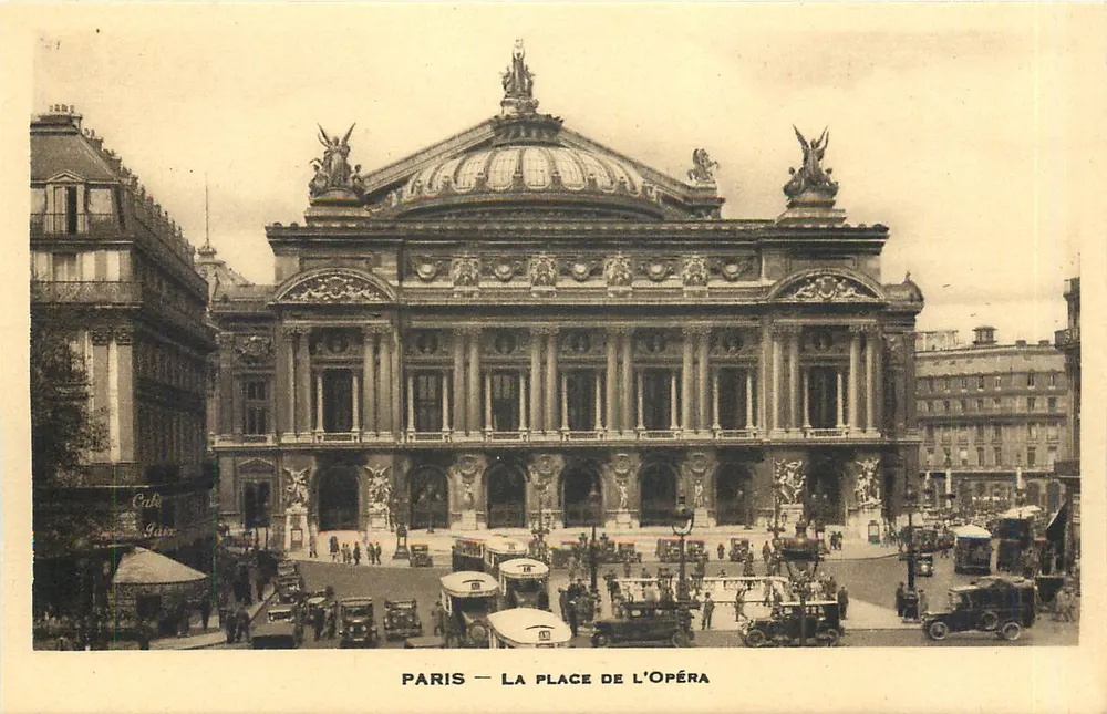 Paris — A Praça da Ópera — Editor não identificado - Frente