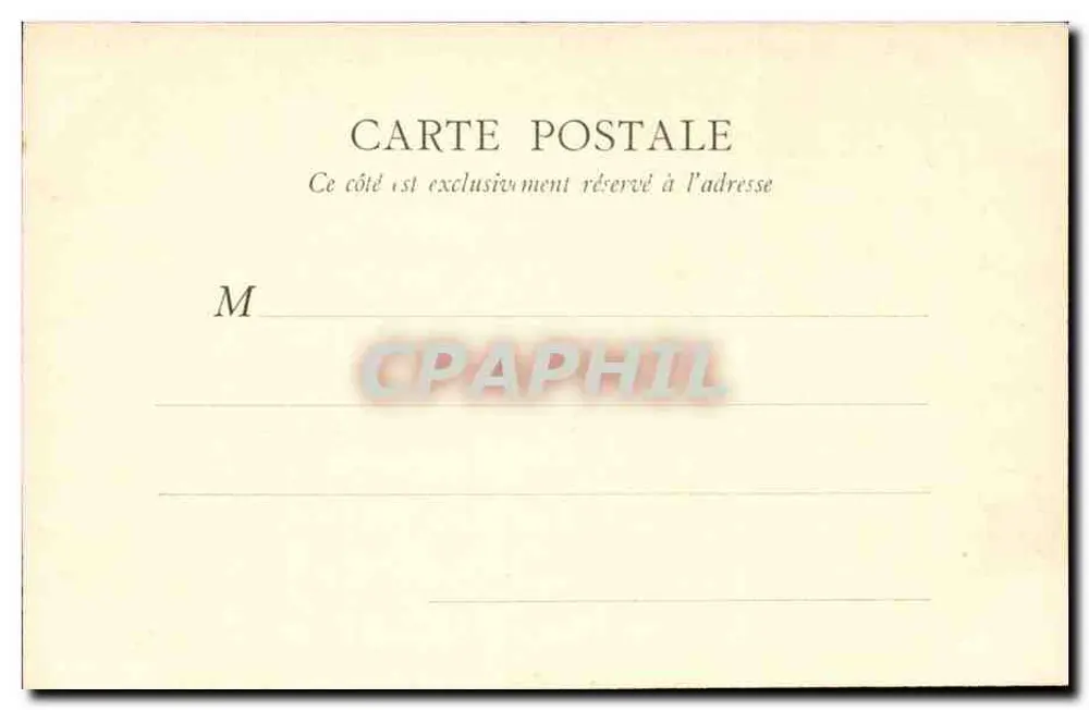 PARIS — Cèdres du Jardin des Plantes — B. F., Paris, n° 121 - Verso