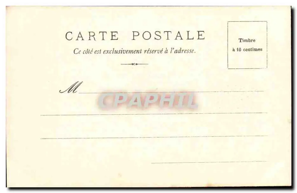 Place de la République and Statue — Paris — printed text at the bottom - Back