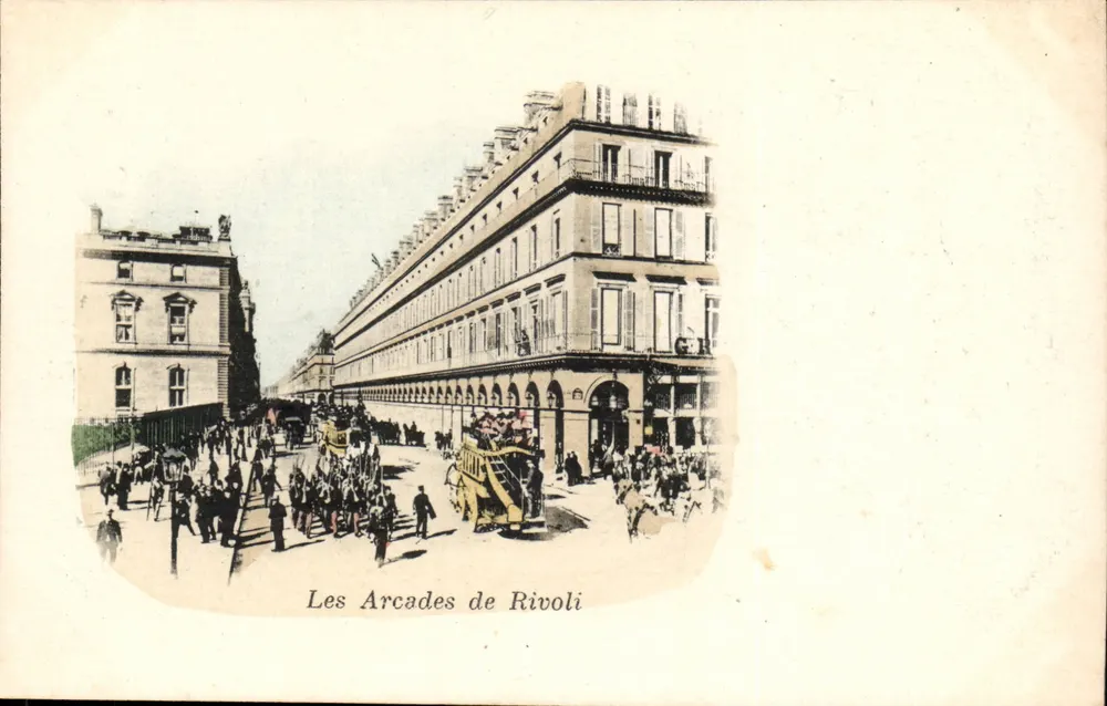 As Arcadas de Rivoli — Paris — editor não visível - Frente
