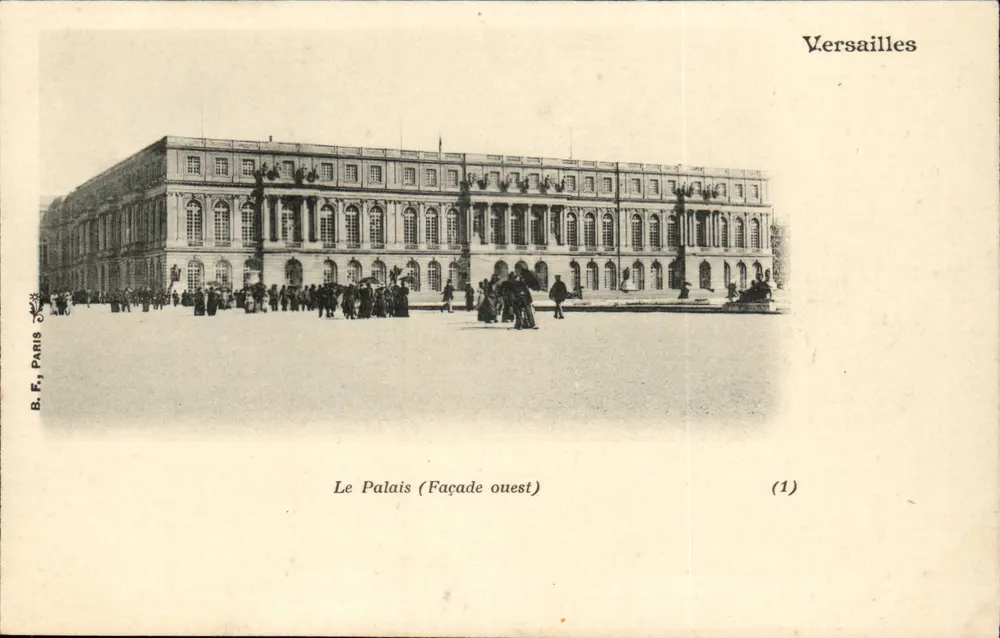 Versalhes — O Palácio (Fachada oeste) — B.F., Paris (1) - Frente
