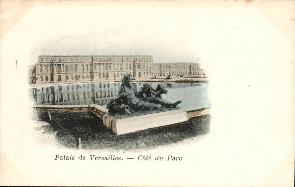 Paleis van Versailles — Kant van het Park — Onbekende uitgever - Voorkant