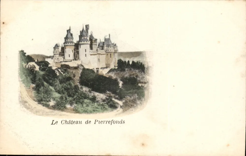 O Castelo de Pierrefonds — vista panorâmica — editor não identificado - Frente