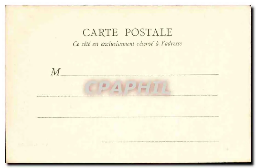 Fontainebleau — Vue extérieure du Château — B.F., PARIS - Verso