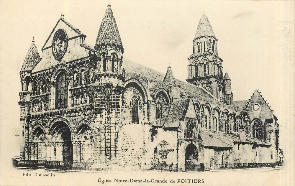 Église Notre-Dame-la-Grande de POITIERS — Édit Dousselin - Recto