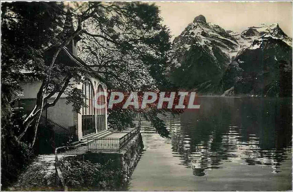 Tellakapelle, Gitschen & Uriäretstock — Vierwaldstättersee — Uitgever Th. Rietschi Luzern - Voorkant