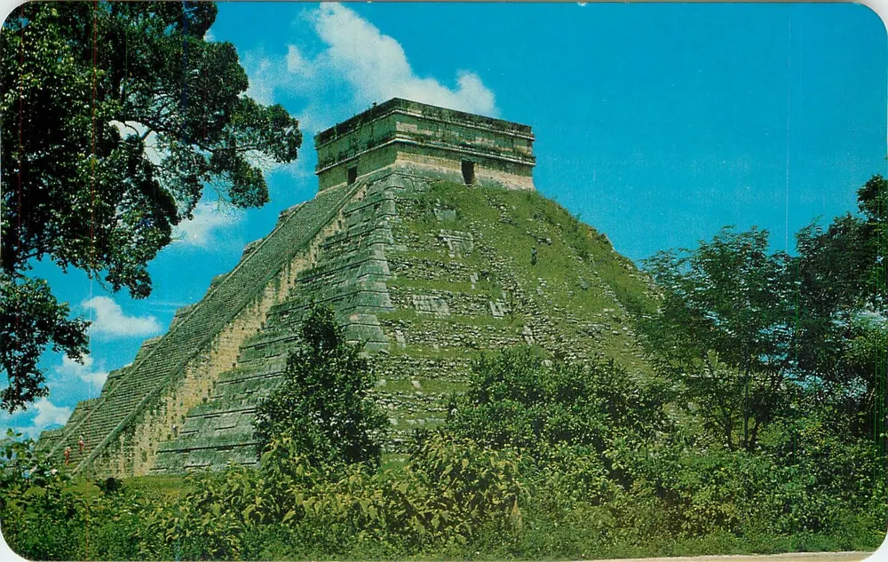 Chichén Itzá — El Castillo — Carta Postal Vistacolor - Frente