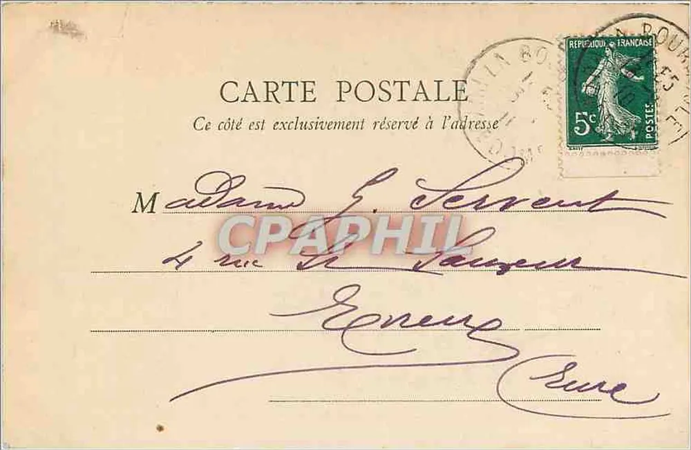 Banho de pés (mulheres) — Hall da direita — B. F., Paris, n° 3 - Verso