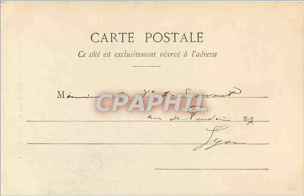Convento da Grande-Chartreuse — A Capela — Cliché A.V., Coleção L.P., Grenoble, n°356 - Verso