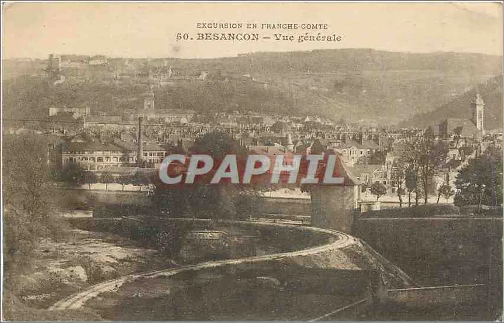 Besançon — Vue geral — Excursion en Franche-Comté, n°50 - Frente