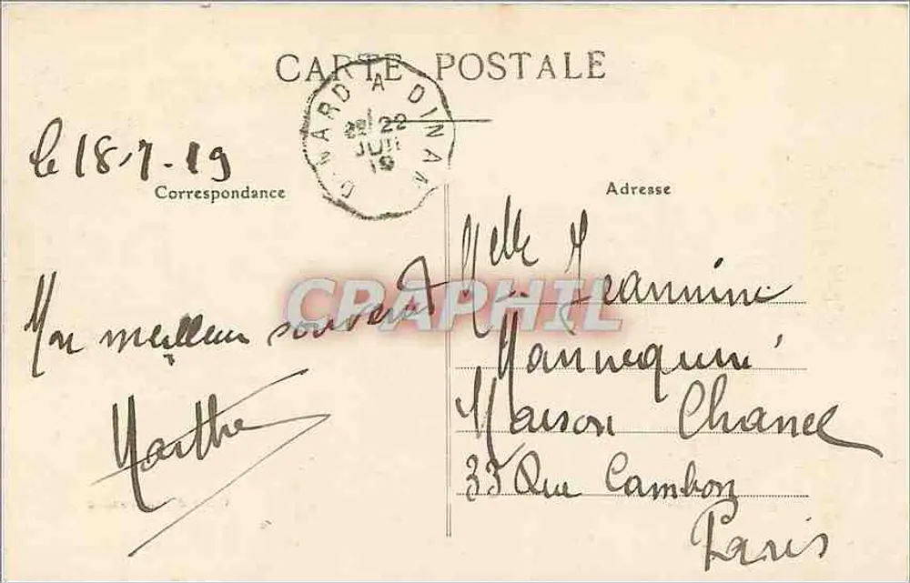 Saint-Malo — A Baía sob a luz da lua, ao longe Dinard — editor 'Cote d'Emeraude', n° 101 - Verso