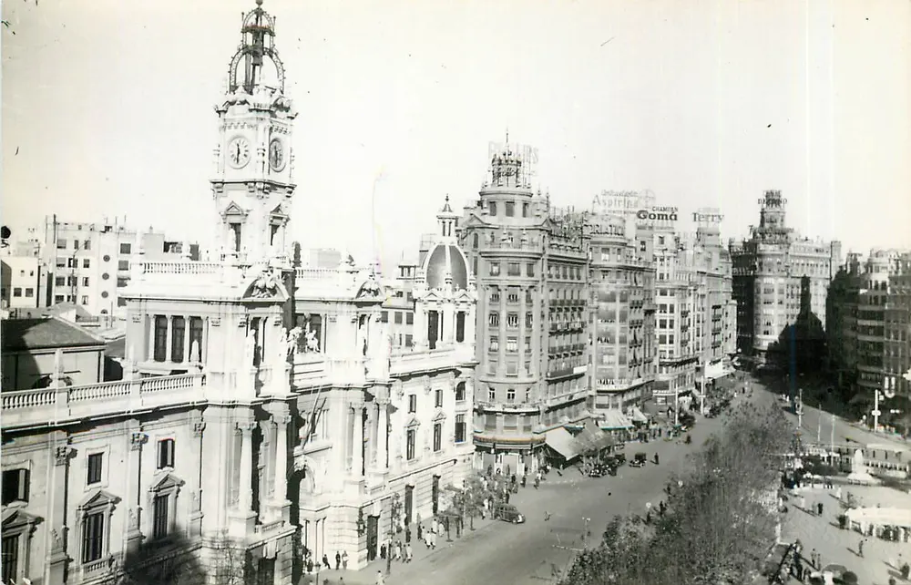 Plaza del General Franco und Rathaus — Valencia — Editions Daniel Alfonso y Zamora - Vorderseite