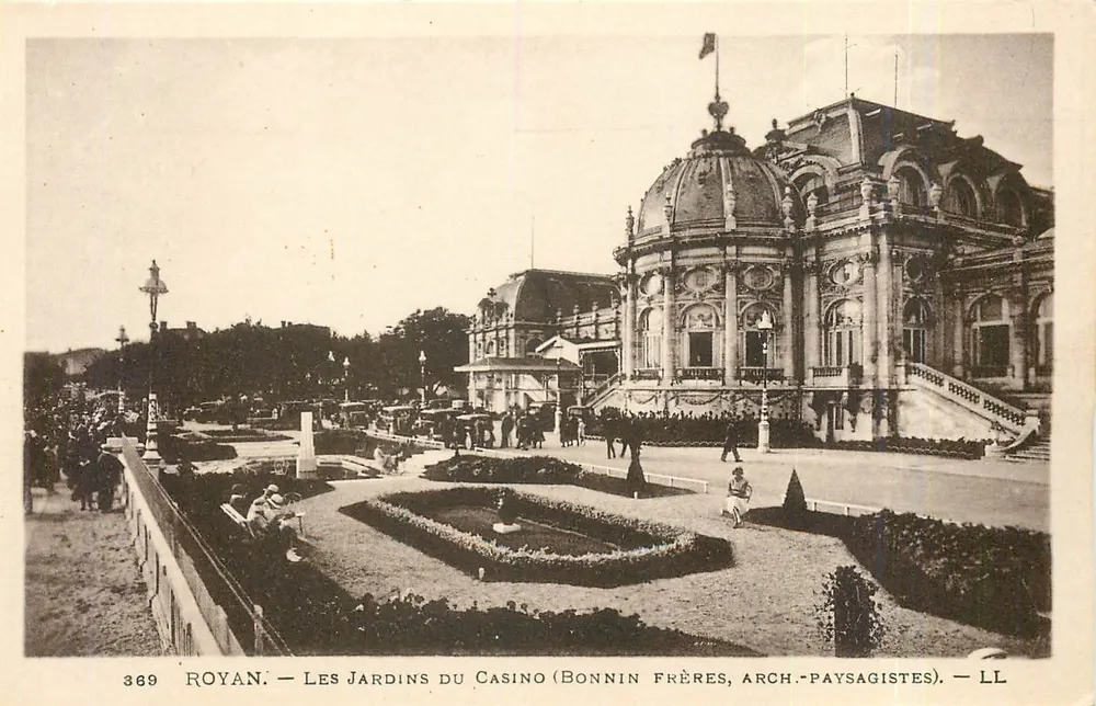 Royan — Os Jardins do Casino (Bonnin Frères, Arquiteto e Paisagista) — LL - Frente