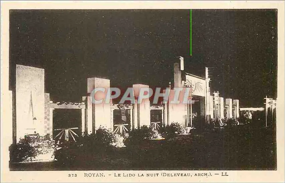 Royan - Lido w nocy — Deleveau, Arch. — LL 373 - Awers