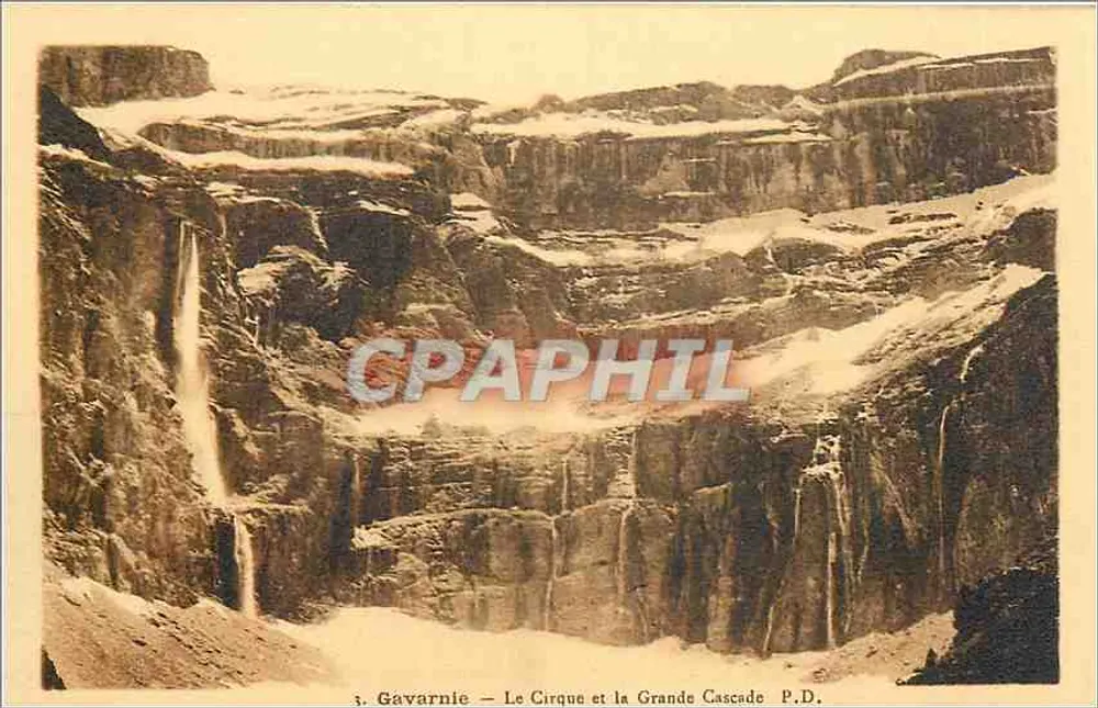 Gavarnie — O Circo e a Grande Cachoeira — P.D. - Frente