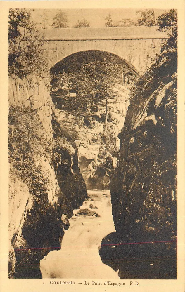 Cauterets — O Ponte da Espanha — P.D. - Frente