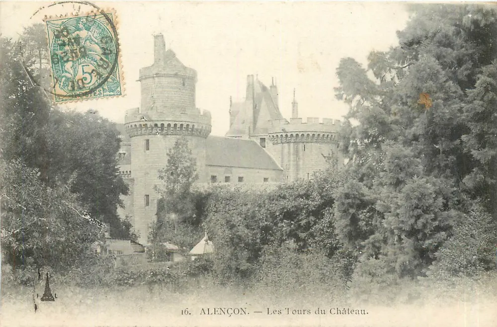 Alençon — Les Tours du Château — Uitgever niet geïdentificeerd, serie-nummer 16 - Voorkant