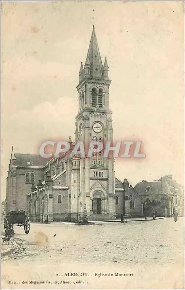 Alençon - Igreja de Montsord — Maison des Magasins Réunis, editor - Frente