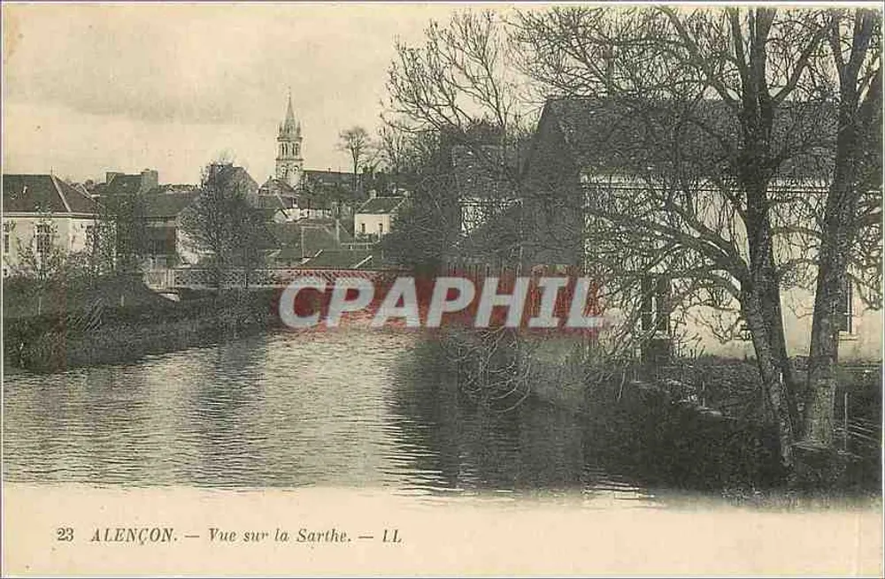 Alençon — Vista sobre la Sarthe — LL - Anverso