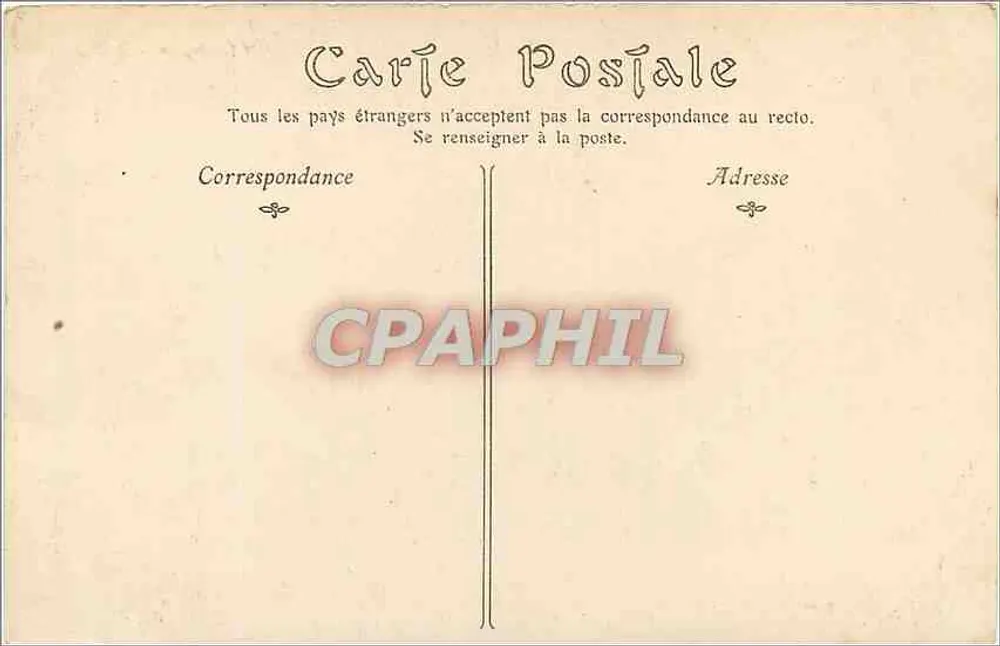Caen — Das Hôtel-Dieu und die Kirche der Dreifaltigkeit (Abtei der Damen) — unbekannter Verlag, Nr. 60 - Rückseite