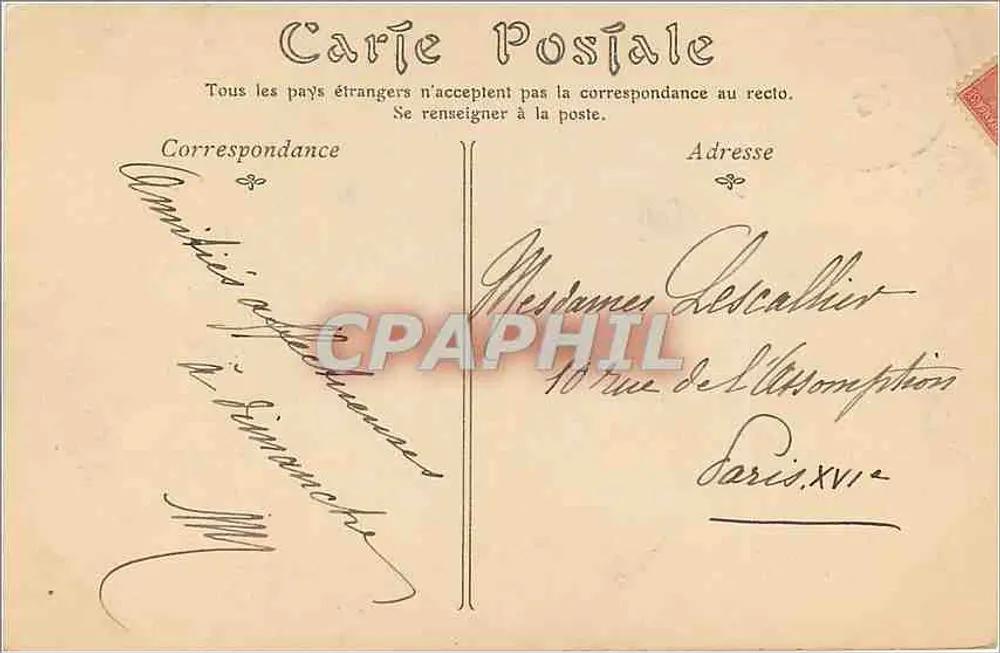 PARIS — A Abadia dos Bosques, as Ruínas — ND Phot, n° 1687 - Verso