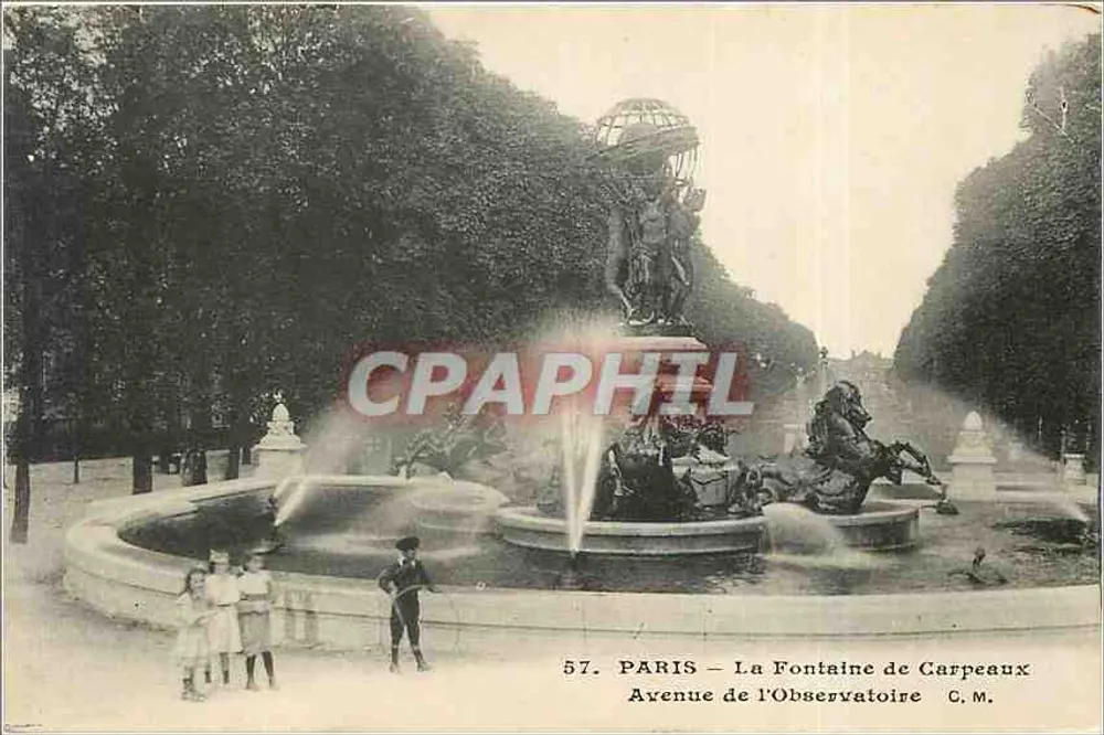 Paris — La Fontaine de Carpeaux, Avenue de l'Observatoire — C.M. n°57 - Vorderseite