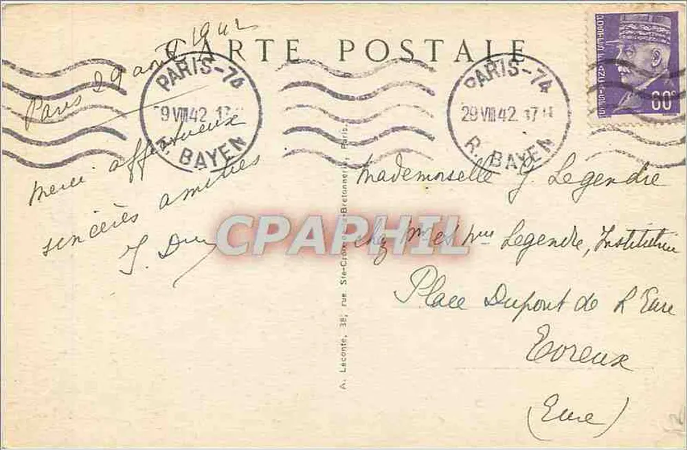 Paris — Sacré-Cœur — Tuy, n°16 - Verso