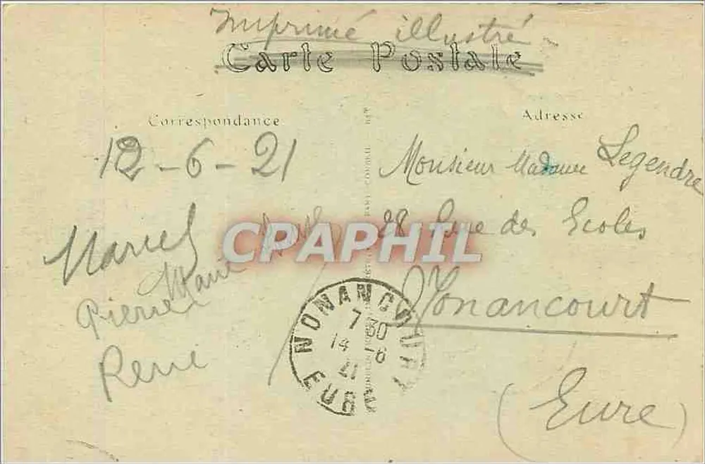 Eiffel Tower — Paris — publisher JND Triot, n°30 - Back