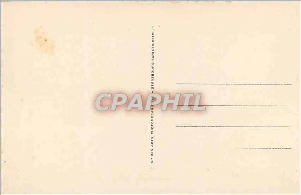 Fontainebleau — Le Palais, Le Pavillon et l'Étang — LL.20 — Ch. des Arts Photomecanique Strasbourg - Verso