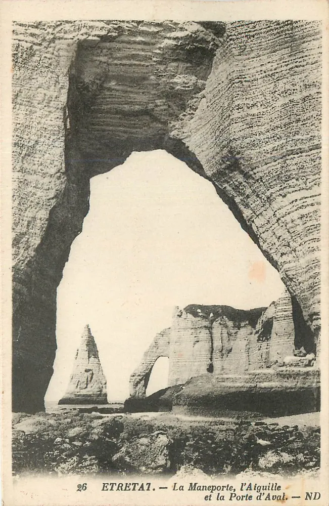 Etretat — Die Manéporte, die Nadel und die Porte d'Aval — ND - Vorderseite