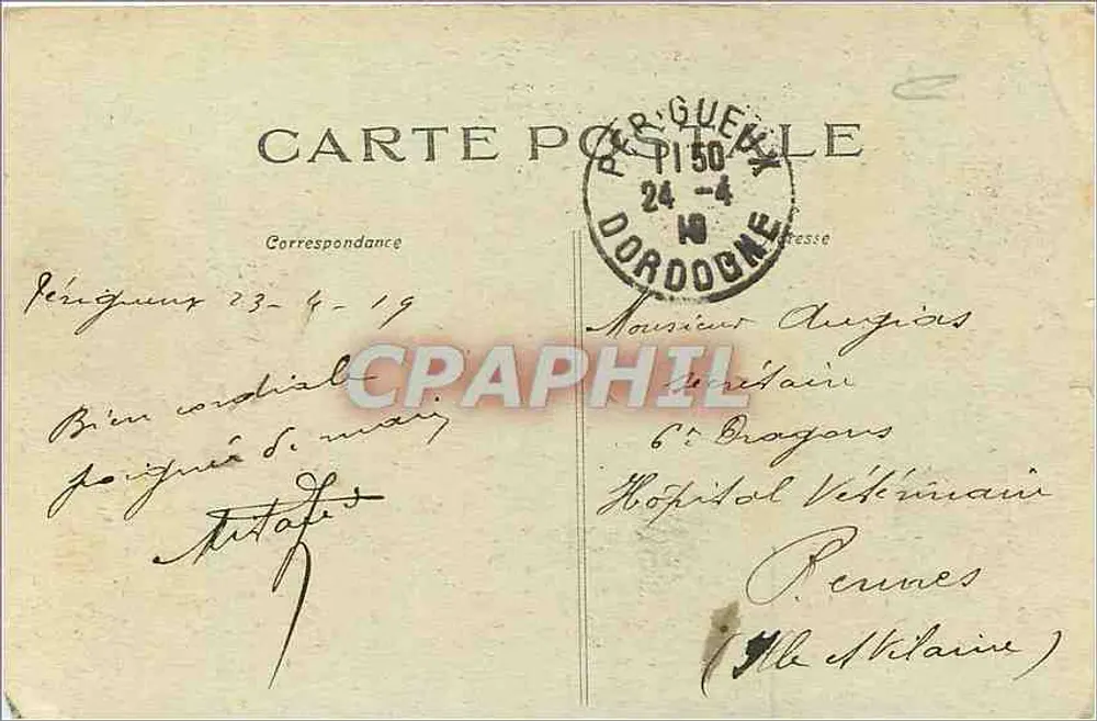 Périgueux - O Castelo Barreira — Champeaude, Tournason, Chinesas - Verso
