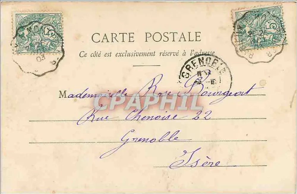 Montpellier — O Castelo da Água — Edição Norvales Cartes de Montpellier, n°10 - Verso