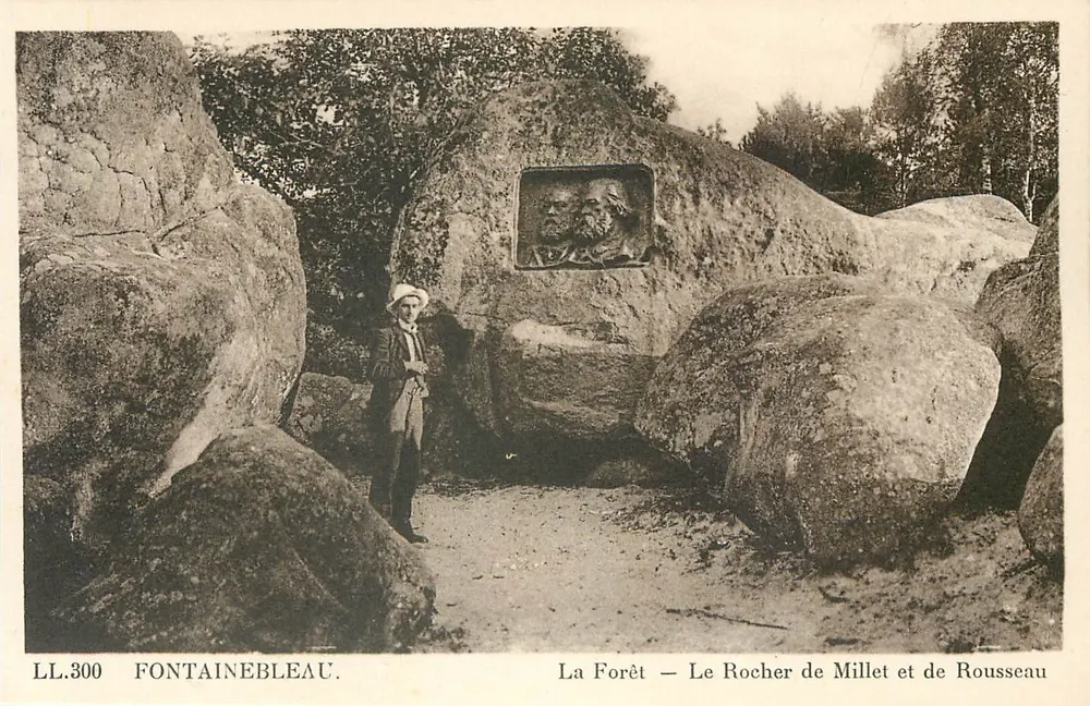 Fontainebleau — Der Wald — Der Felsen von Millet und Rousseau — LL.300 - Vorderseite