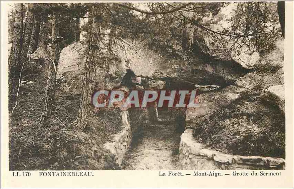 Fontainebleau — Die Forêt — Mont-Aigu — Grotte du Serment — LL 170 - Vorderseite