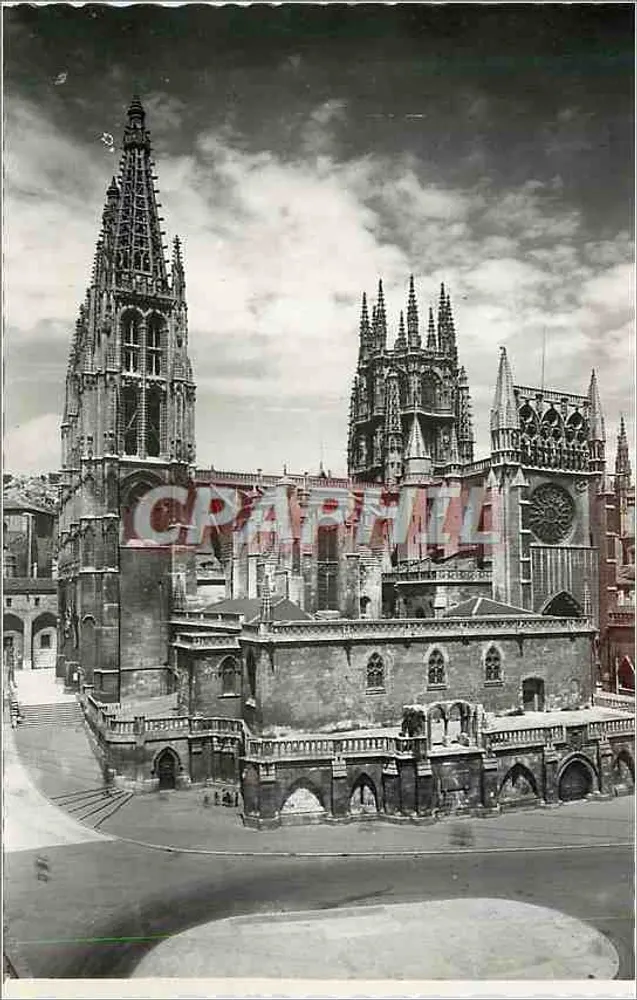 Burgos — Catedral : fachada sur — Ediciones García Carrabilla - Anverso