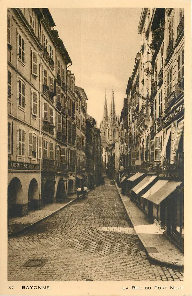 Bayonne — La Rue du Port Neuf — Édition Printia - Recto