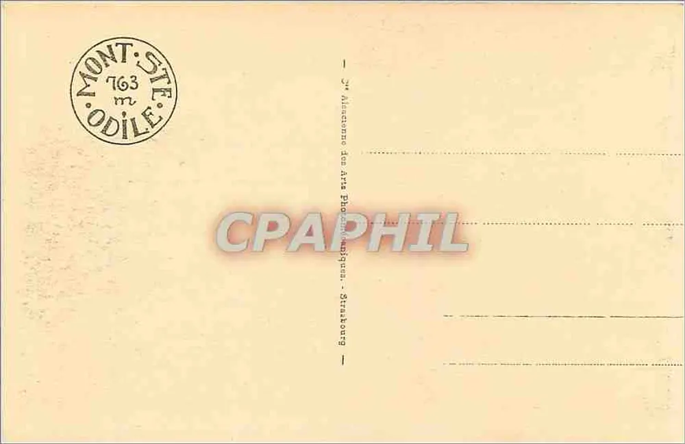 Mont Ste Odile (alt. 763 m) — Le Chemin de Ronde — éditeur non identifié, n° 84 - Verso