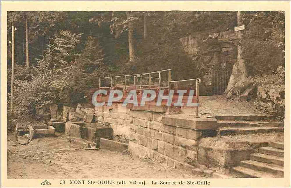 Monte Ste-Odile (alt. 763 m) — A Fonte de Ste-Odile — n°58 - Frente