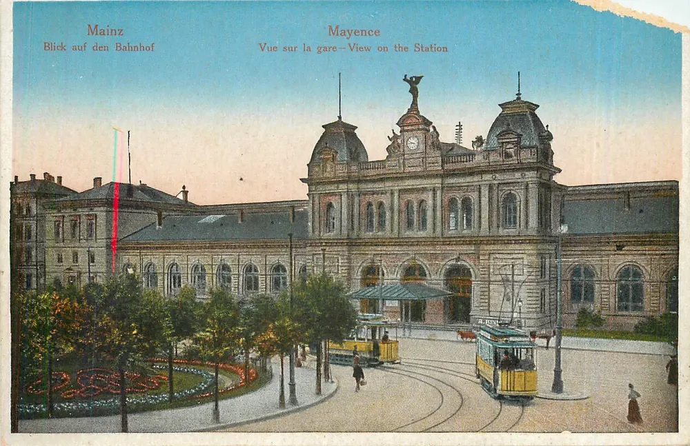 Mainz — Uitzicht op de station — n° 1 93754 - Voorkant